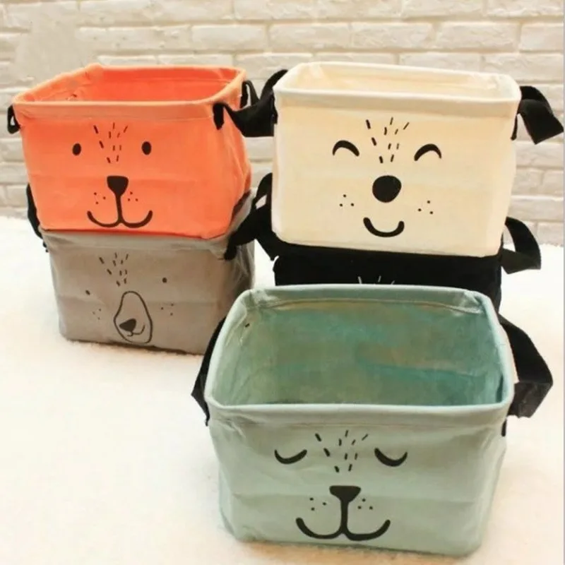 Linen Desktop Storage Box