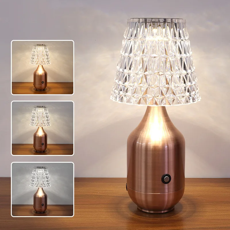 Rechargeable Retro LED Table Lamp 8