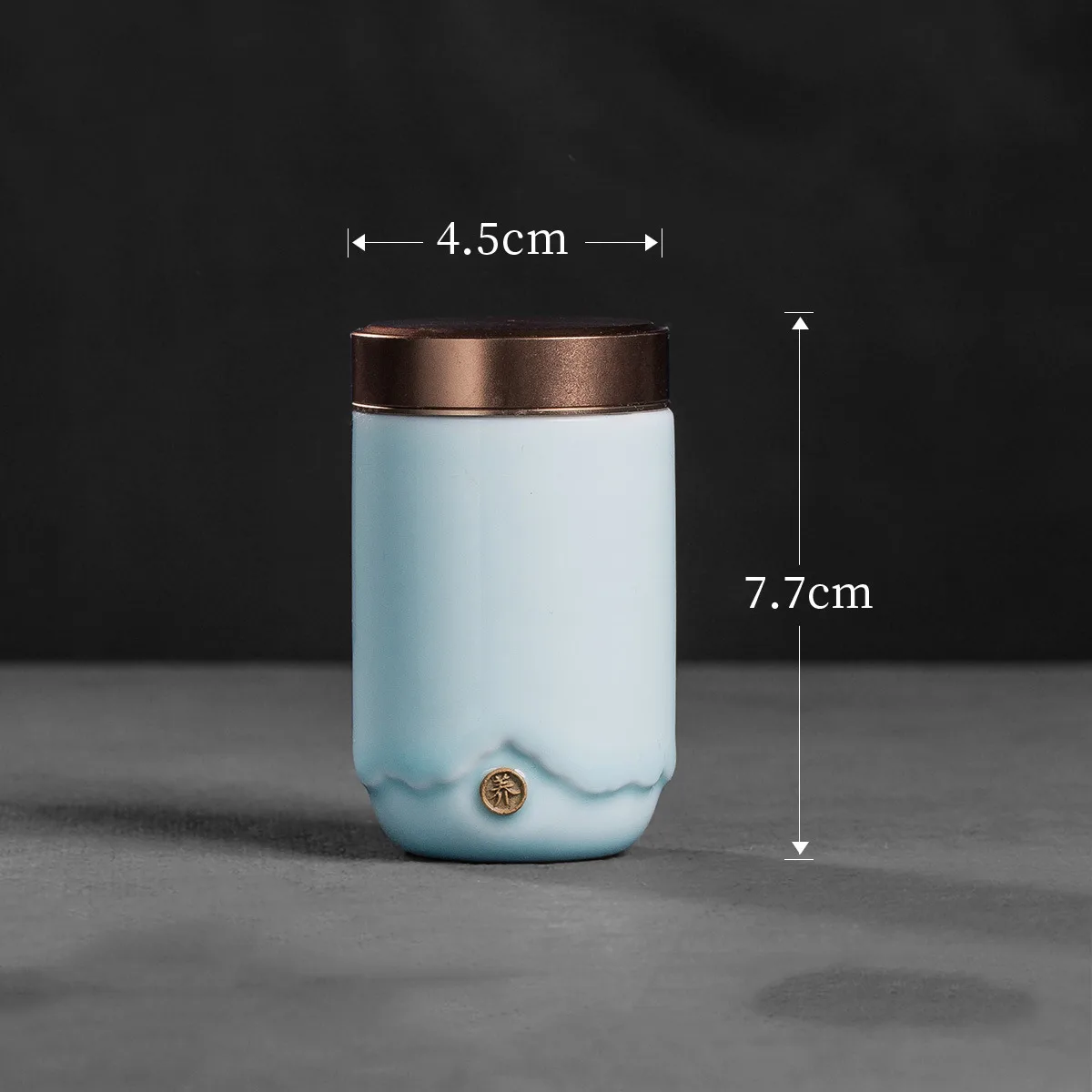 High-end Ceramic Tea Caddy, Mini Tea Caddy Gift 6