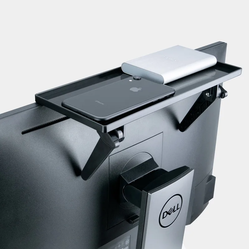 Monitor Clip-On Storage Shelf