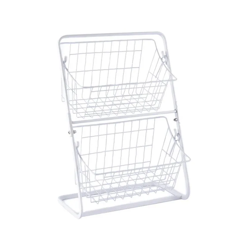 Stainless Steel Countertops Multilayer Spice Rack Fruit Kitchen 2