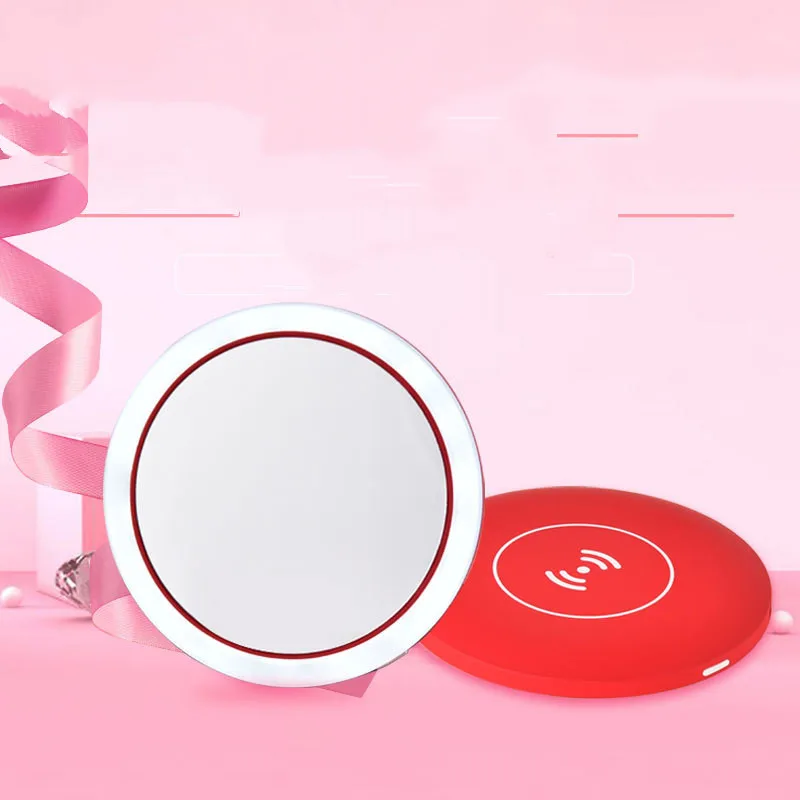 LED Makeup Mirror with Wireless Charging 3