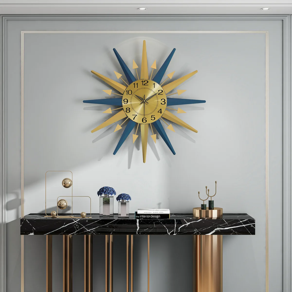 Sunburst Wall Clock 6